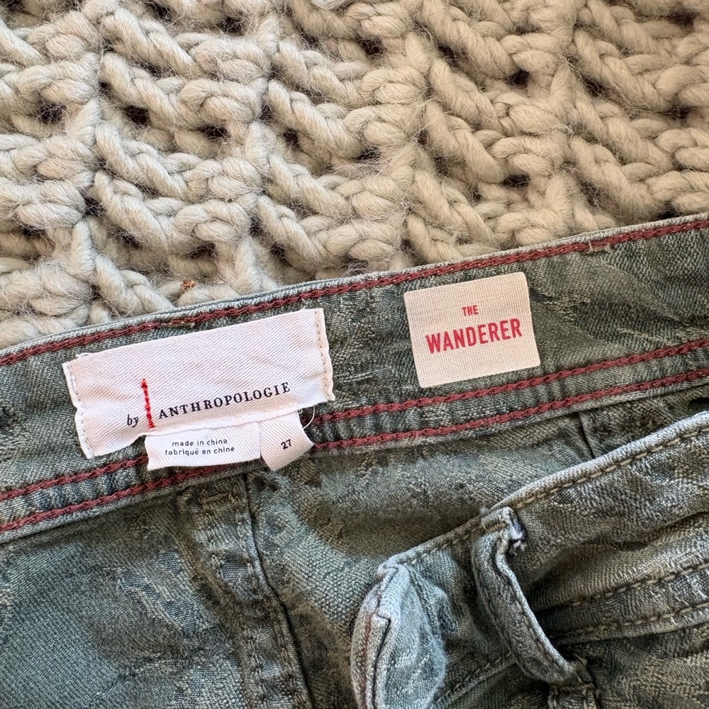 Anthropologie the wanderer green palm print pants - Picture 6 of 6